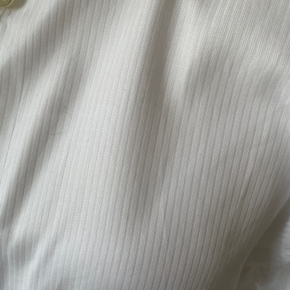 Armani Collezioni White Casual Button Down Shirt - Picture 5 of 8